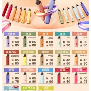 鎧斯 KIS5 便攜式拋棄式電子煙 6500口磁吸式 (18 種口味自由混搭)