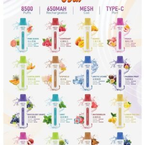 魅嗨 MEHA VBar 小白條便攜式拋棄式電子煙 8500口 (拋棄式設計)